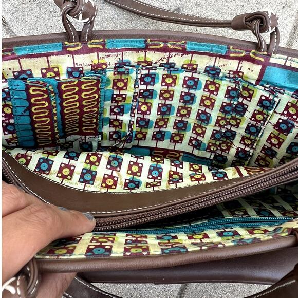 Isabella Fiore | Y2K Leather Summer Seashell Top Handle Boho Beachy Beaded Bag - Picture 5 of 10